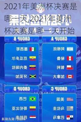 2021年美洲杯决赛是哪一天,2021年美洲杯决赛是哪一天开始