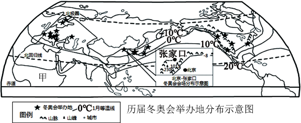 历届冬奥会举办地均位于地理题,历届冬奥会举办地均集中在北半球