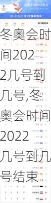 冬奥会时间2022几号到几号,冬奥会时间2022几号到几号结束