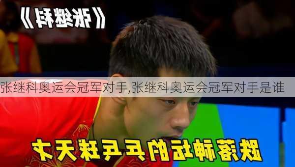 张继科奥运会冠军对手,张继科奥运会冠军对手是谁