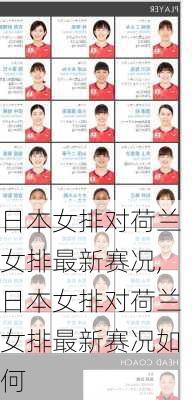 日本女排对荷兰女排最新赛况,日本女排对荷兰女排最新赛况如何
