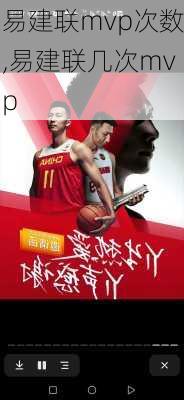 易建联mvp次数,易建联几次mvp