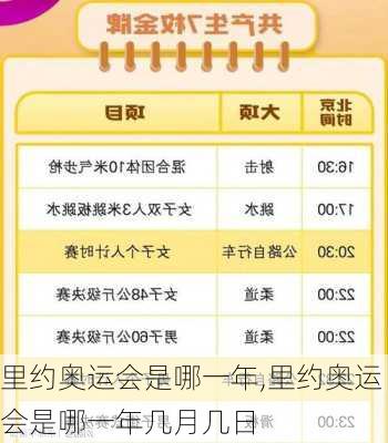 里约奥运会是哪一年,里约奥运会是哪一年几月几日