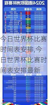 今日世界杯比赛时间表安排,今日世界杯比赛时间表安排最新