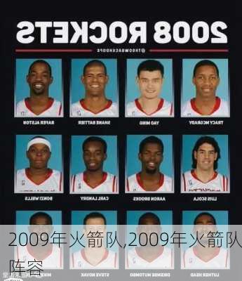 2009年火箭队,2009年火箭队阵容