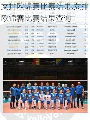 女排欧锦赛比赛结果,女排欧锦赛比赛结果查询