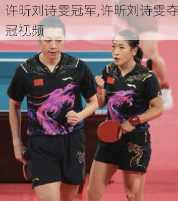 许昕刘诗雯冠军,许昕刘诗雯夺冠视频