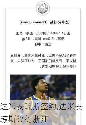达米安琼斯签约,达米安琼斯签约浙江