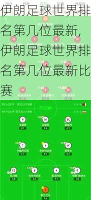 伊朗足球世界排名第几位最新,伊朗足球世界排名第几位最新比赛