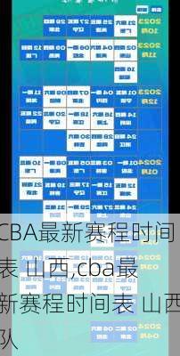 CBA最新赛程时间表 山西,cba最新赛程时间表 山西队