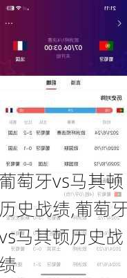 葡萄牙vs马其顿历史战绩,葡萄牙vs马其顿历史战绩