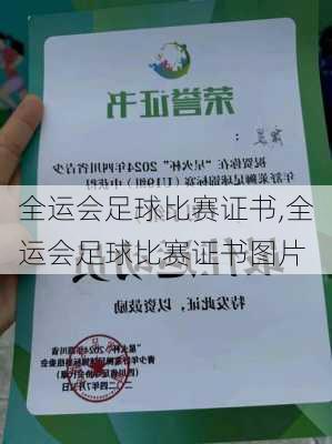 全运会足球比赛证书,全运会足球比赛证书图片
