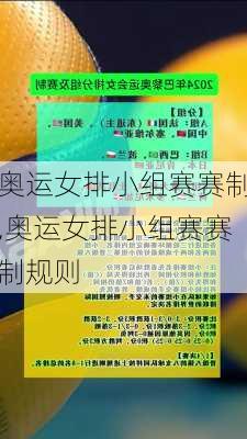 奥运女排小组赛赛制,奥运女排小组赛赛制规则