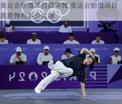 奥运会新增项目霹雳舞,奥运会新增项目霹雳舞有多少金牌