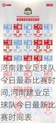河南建业足球队今日最新比赛时间,河南建业足球队今日最新比赛时间表