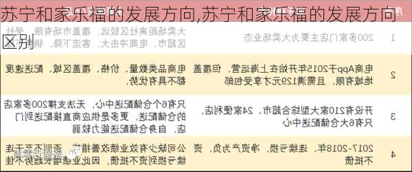 苏宁和家乐福的发展方向,苏宁和家乐福的发展方向区别
