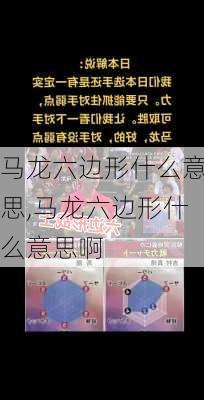 马龙六边形什么意思,马龙六边形什么意思啊
