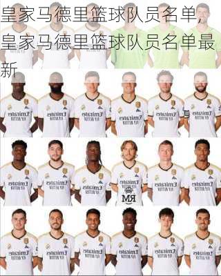 皇家马德里篮球队员名单,皇家马德里篮球队员名单最新