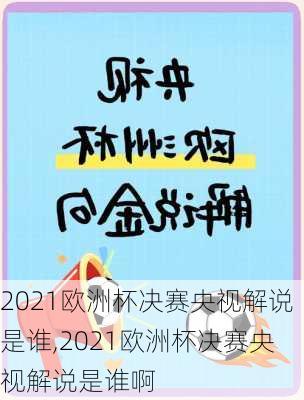 2021欧洲杯决赛央视解说是谁,2021欧洲杯决赛央视解说是谁啊
