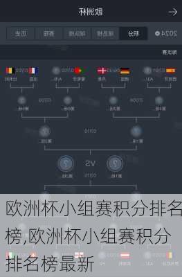 欧洲杯小组赛积分排名榜,欧洲杯小组赛积分排名榜最新