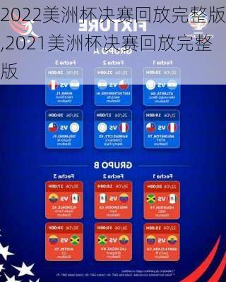 2022美洲杯决赛回放完整版,2021美洲杯决赛回放完整版