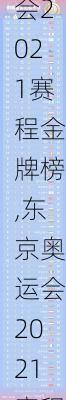 东京奥运会2021赛程金牌榜,东京奥运会2021赛程金牌榜单