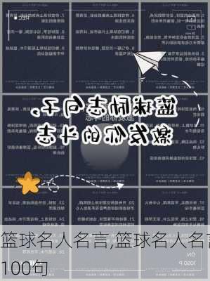 篮球名人名言,篮球名人名言100句