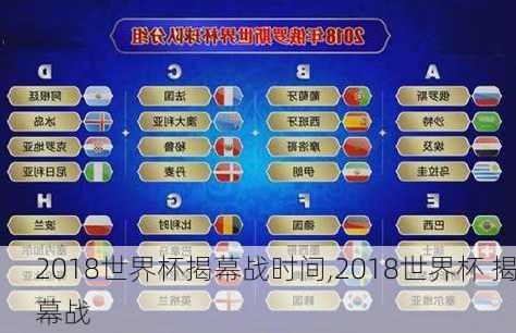 2018世界杯揭幕战时间,2018世界杯 揭幕战