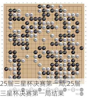25届三星杯决赛第一局,25届三星杯决赛第一局结果