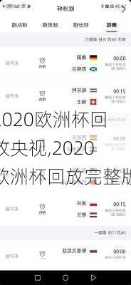 2020欧洲杯回放央视,2020欧洲杯回放完整版