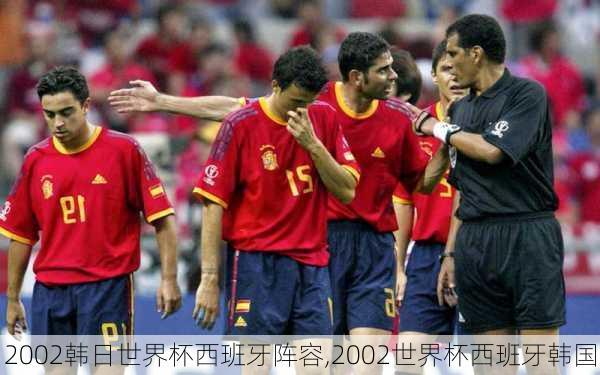 2002韩日世界杯西班牙阵容,2002世界杯西班牙韩国