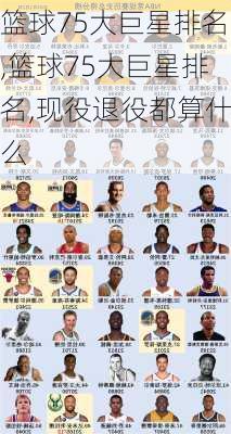 篮球75大巨星排名,篮球75大巨星排名,现役退役都算什么