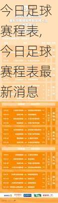 今日足球赛程表,今日足球赛程表最新消息