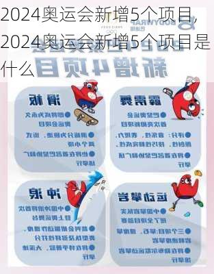 2024奥运会新增5个项目,2024奥运会新增5个项目是什么