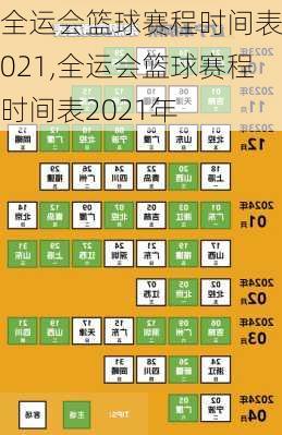 全运会篮球赛程时间表2021,全运会篮球赛程时间表2021年