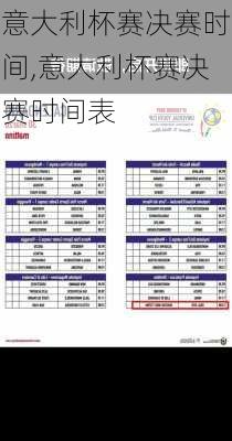 意大利杯赛决赛时间,意大利杯赛决赛时间表