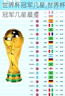 世界杯冠军几星,世界杯冠军几星最多