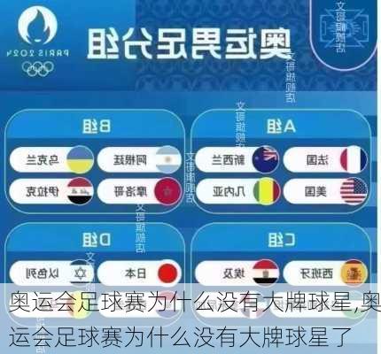 奥运会足球赛为什么没有大牌球星,奥运会足球赛为什么没有大牌球星了