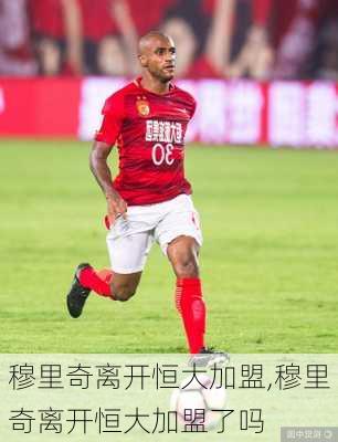 穆里奇离开恒大加盟,穆里奇离开恒大加盟了吗