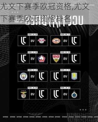 尤文下赛季欧冠资格,尤文下赛季欧冠资格排名