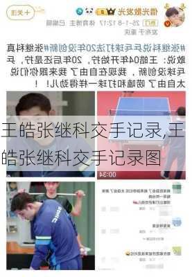 王皓张继科交手记录,王皓张继科交手记录图
