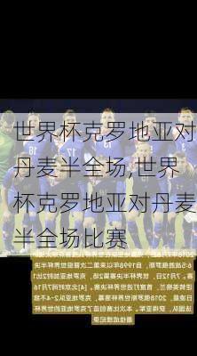 世界杯克罗地亚对丹麦半全场,世界杯克罗地亚对丹麦半全场比赛