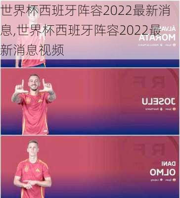 世界杯西班牙阵容2022最新消息,世界杯西班牙阵容2022最新消息视频