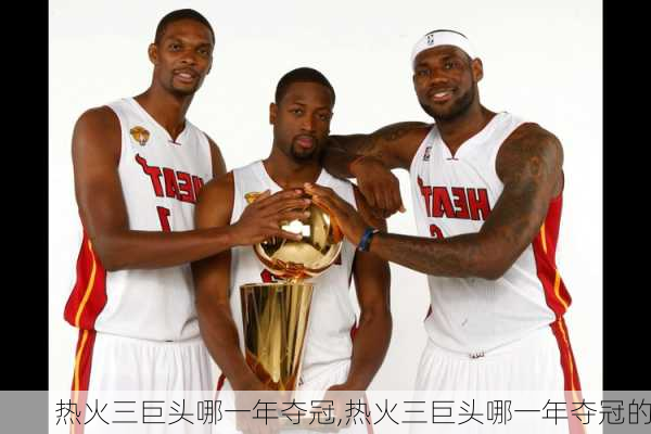 热火三巨头哪一年夺冠,热火三巨头哪一年夺冠的
