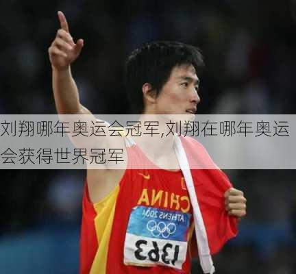 刘翔哪年奥运会冠军,刘翔在哪年奥运会获得世界冠军
