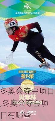 冬奥会夺金项目,冬奥会夺金项目有哪些