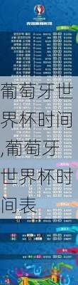 葡萄牙世界杯时间,葡萄牙世界杯时间表