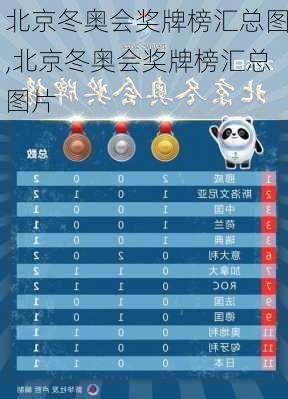 北京冬奥会奖牌榜汇总图,北京冬奥会奖牌榜汇总图片