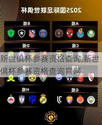 新世俱杯参赛资格查询,新世俱杯参赛资格查询官网