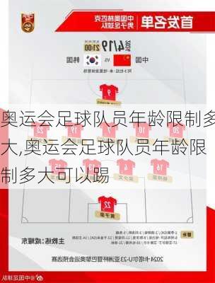 奥运会足球队员年龄限制多大,奥运会足球队员年龄限制多大可以踢